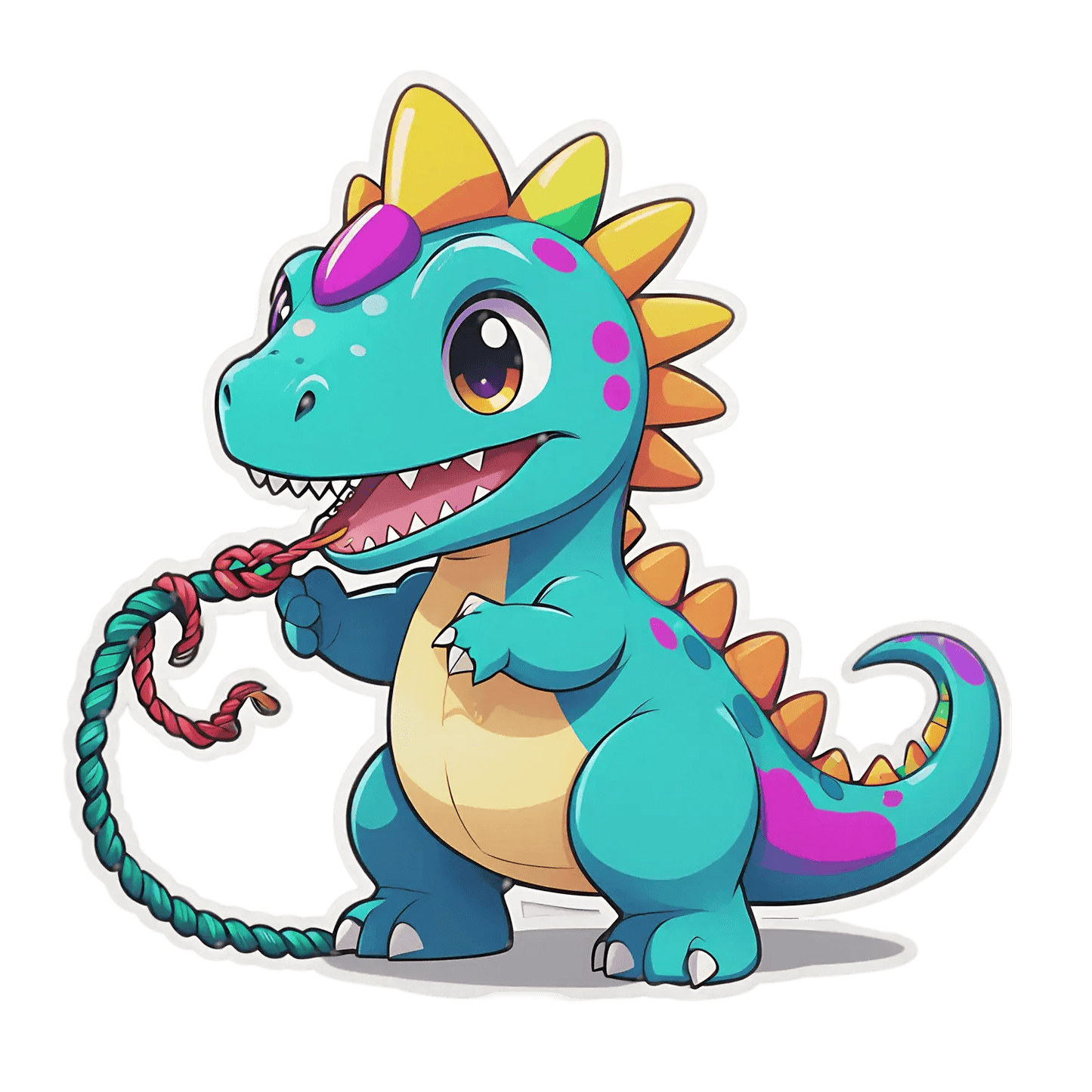 Cute Dinosaur - UV DTF Sticker - Heat Press Transfer