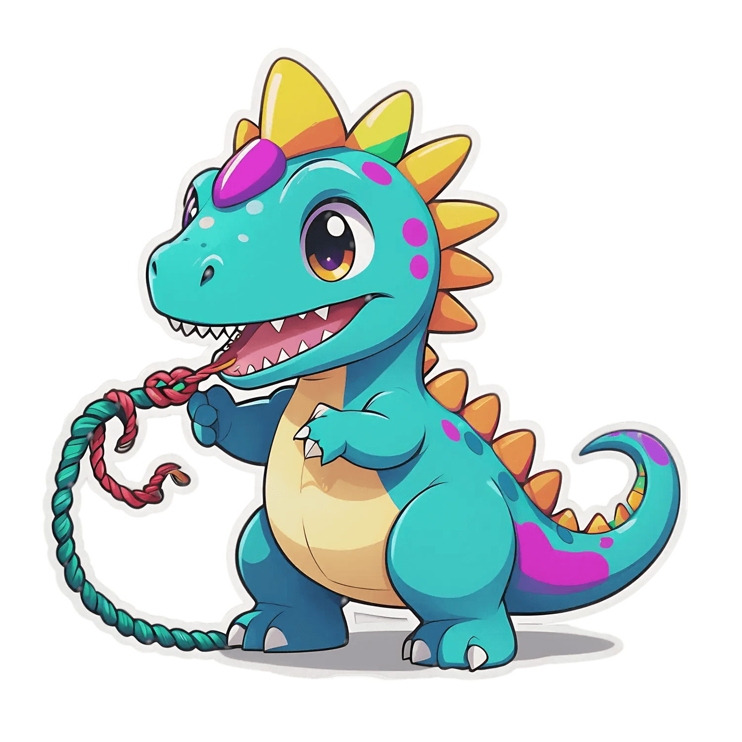 Cute Dinosaur - UV DTF Sticker - Heat Press Transfer