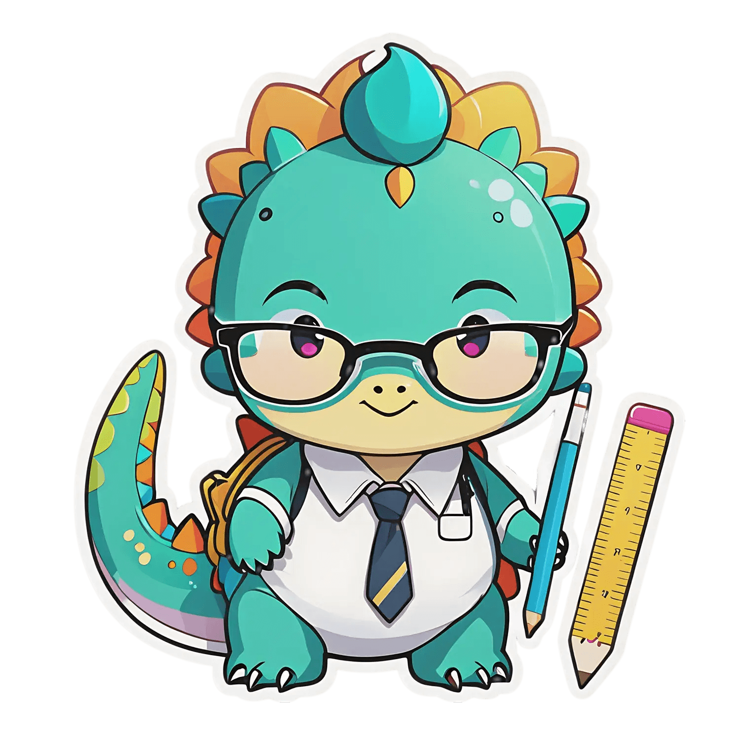 Cute Dragon - Kawaii Sticker - Heat Press Transfer