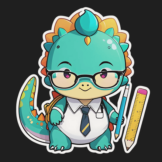 Cute Dragon - Kawaii Sticker - Heat Press Transfer