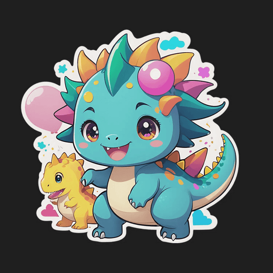 Cute Dragon - Sticker - Heat Press Transfer