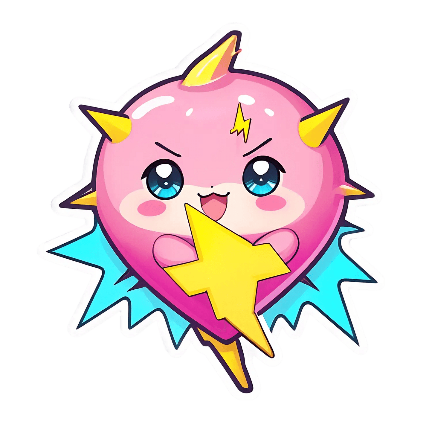 Cute Dragon Sticker - Star-Crowned Cherub - Heat Press Transfer