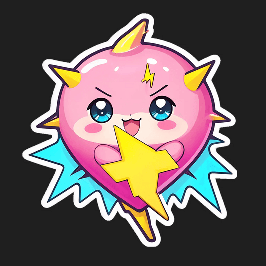 Cute Dragon Sticker - Star-Crowned Cherub - Heat Press Transfer