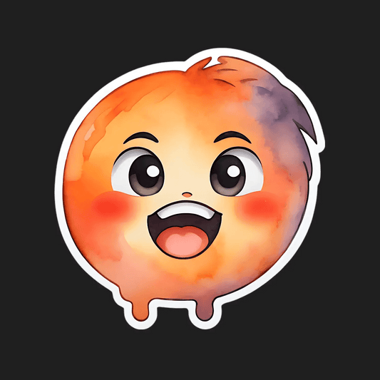 Cute Emoji Sticker - Expressive Cartoon - Heat Press Transfer