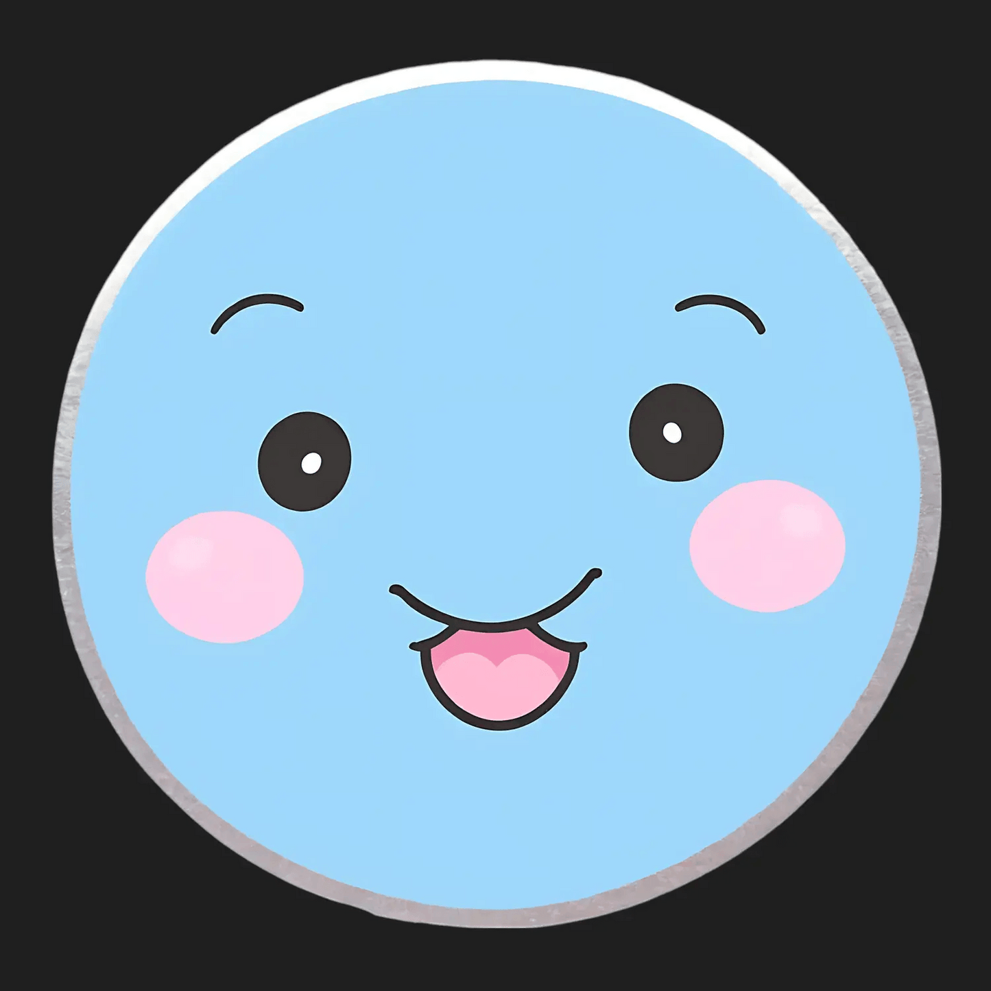 Cute Face Emoji Sticker - Heat Press Transfer