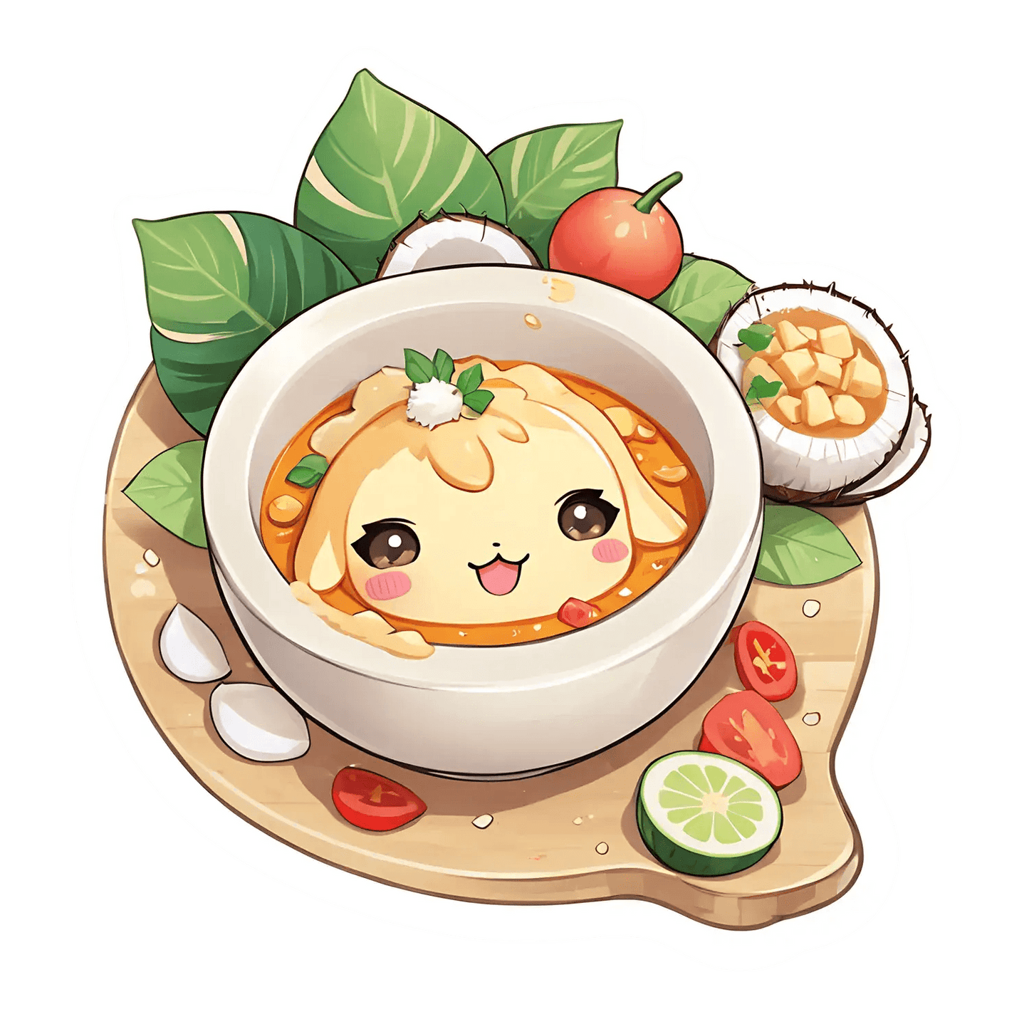 Cute Food Art - Sticker - Heat Press Transfer