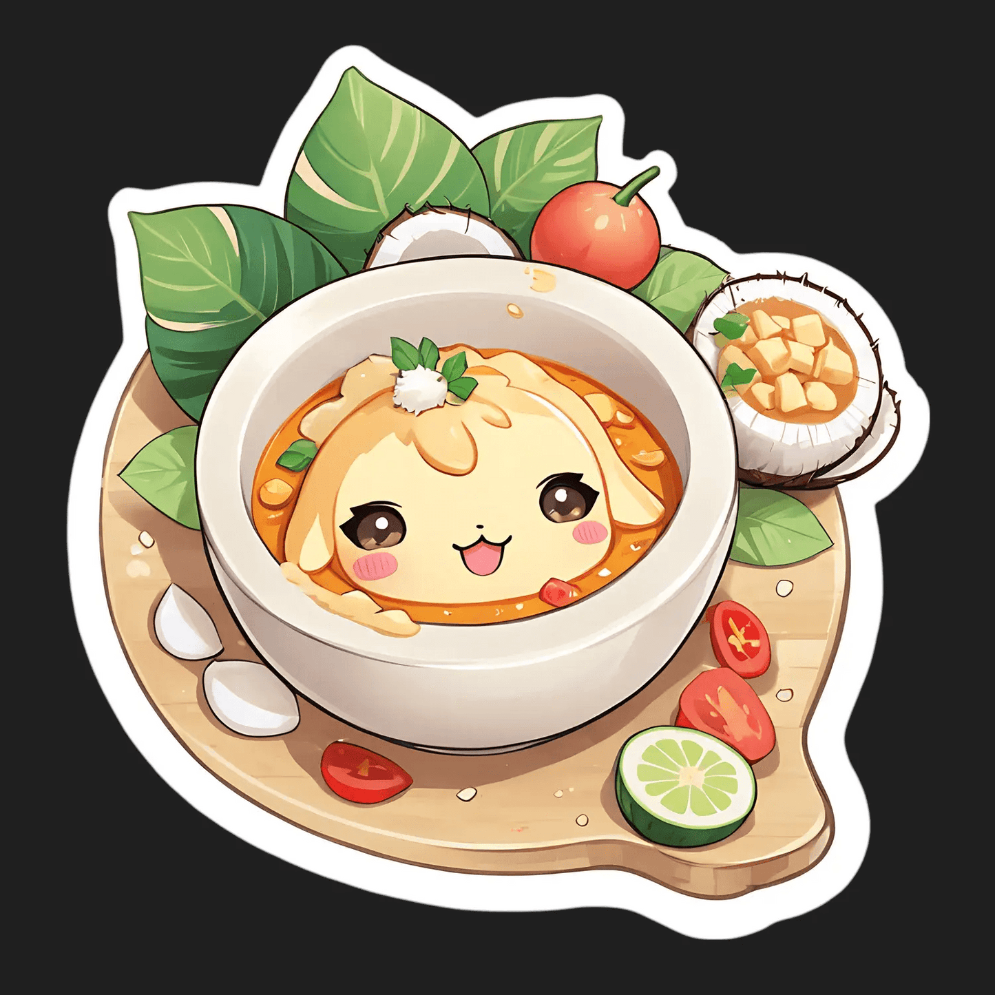Cute Food Art - Sticker - Heat Press Transfer