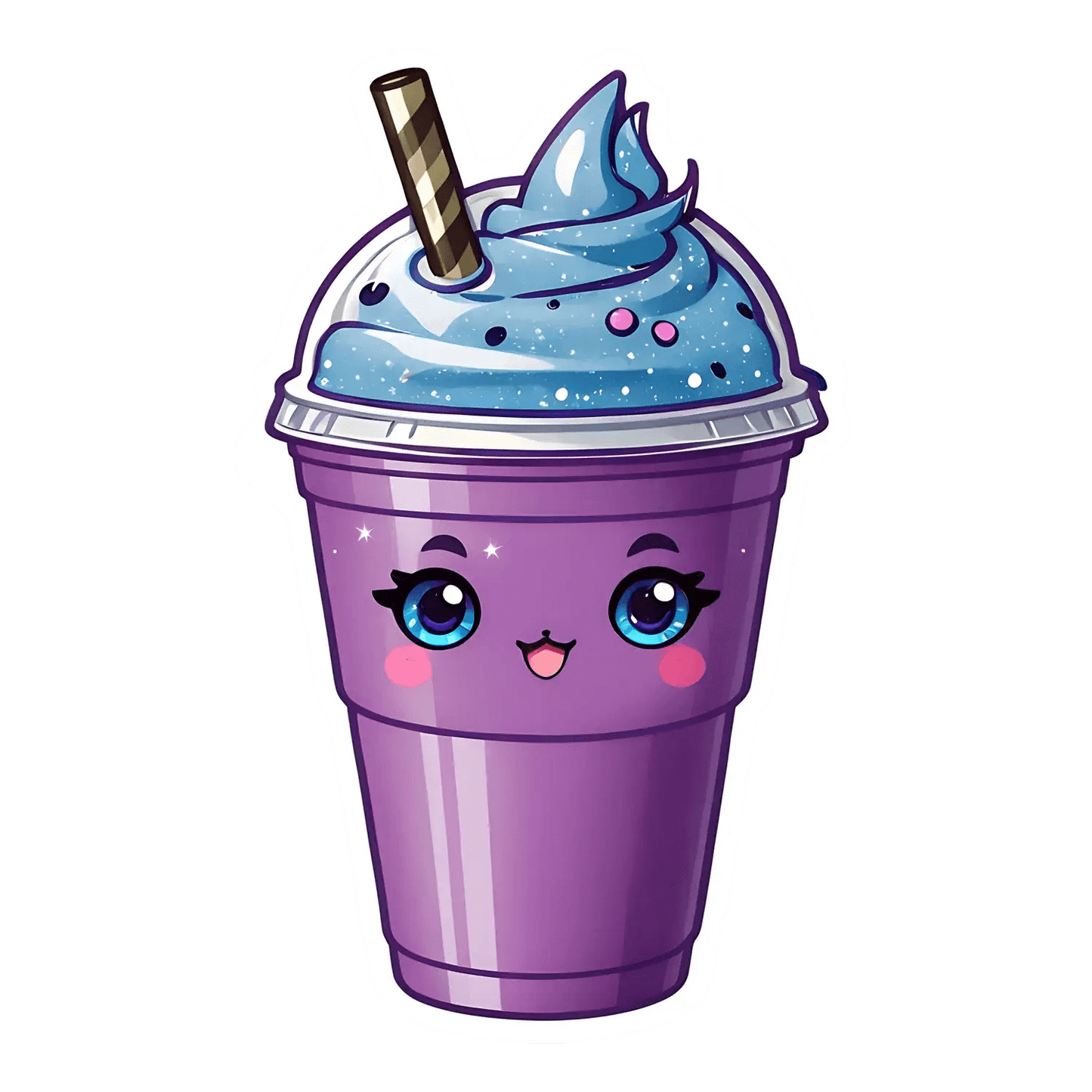 Cute Frappe - Sticker - Heat Press Transfer