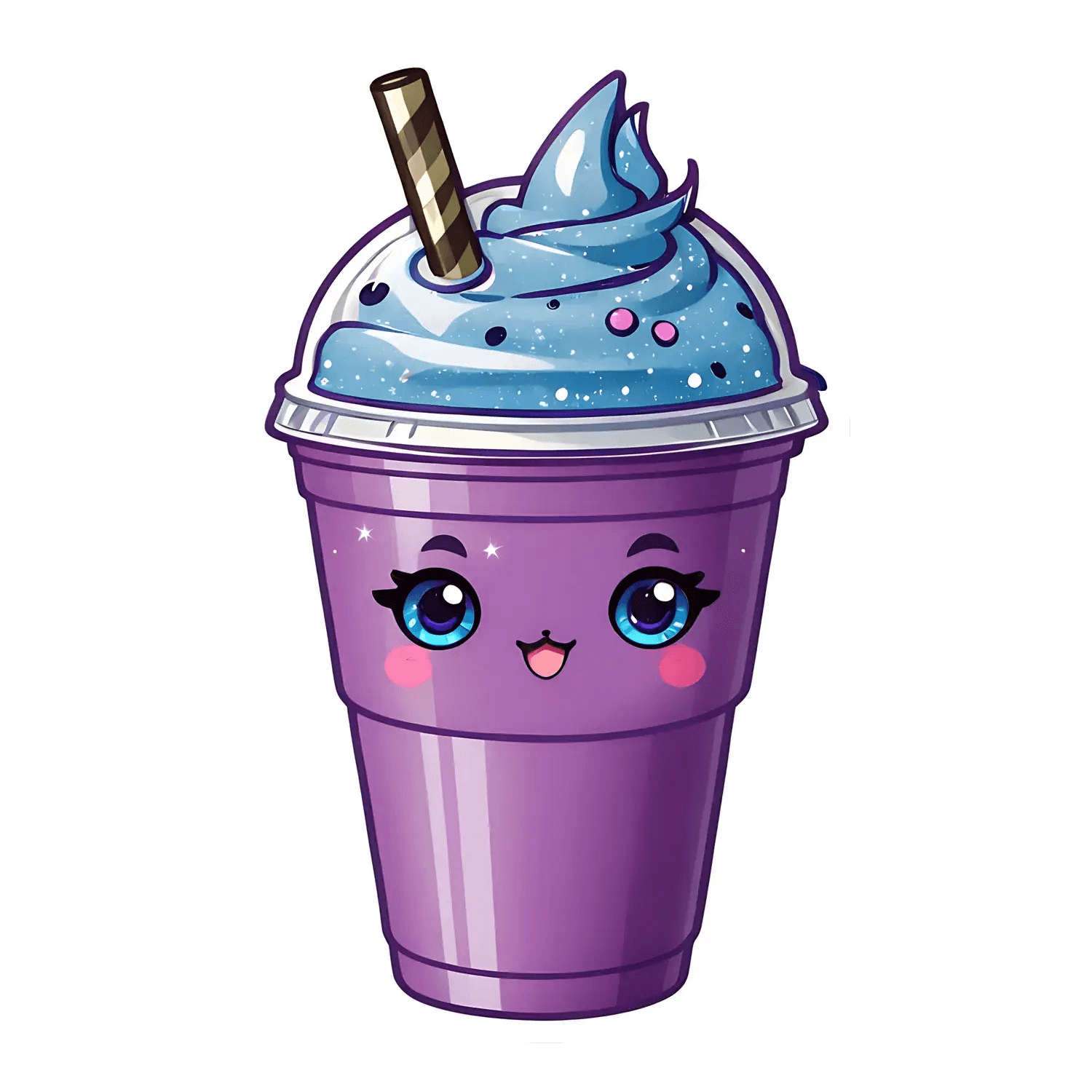 Cute Frappe - Sticker - Heat Press Transfer
