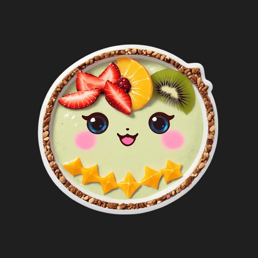 Cute Fruit Smiley - Sticker - Heat Press Transfer