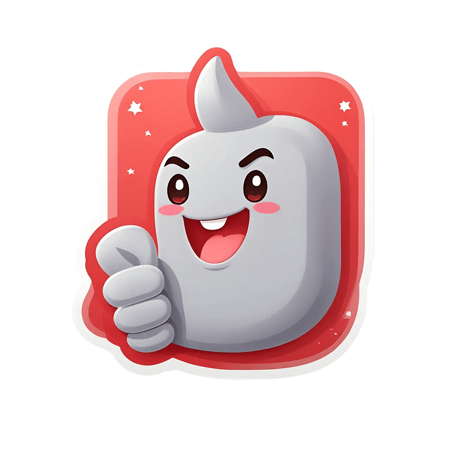 Cute Ghost Emoji Sticker - Fun & Expressive - Heat Press Transfer