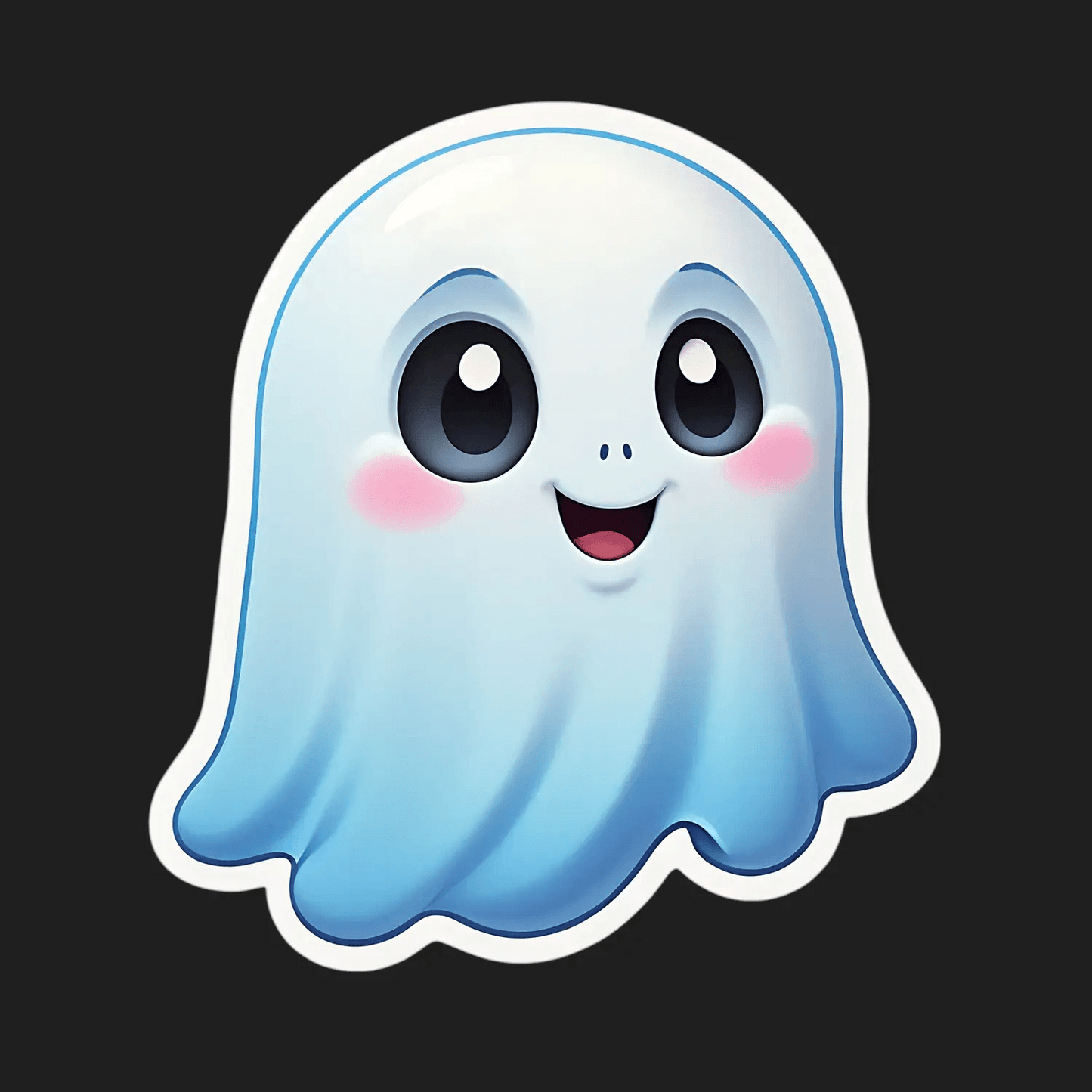 Cute Ghost Sticker - Halloween Decor - Heat Press Transfer