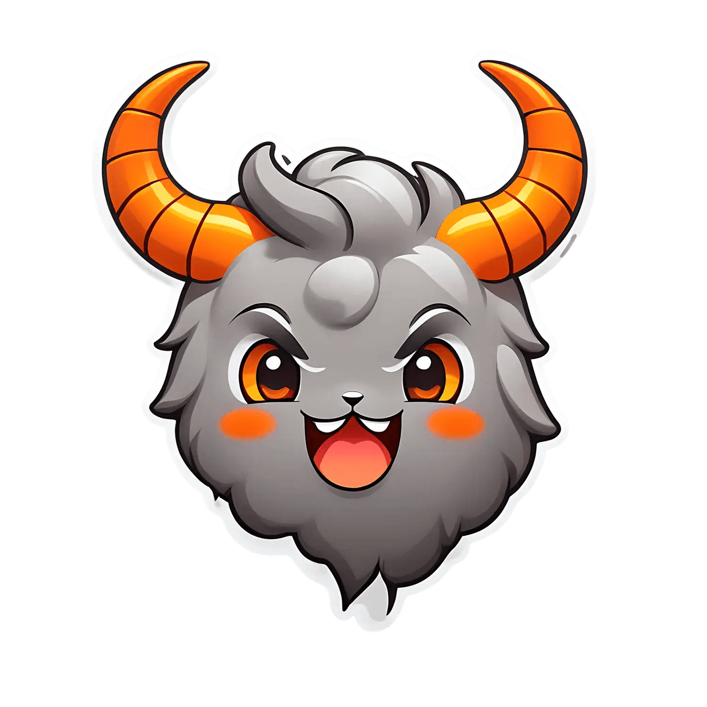 Cute Goat Sticker - UV DTF - Heat Press Transfer
