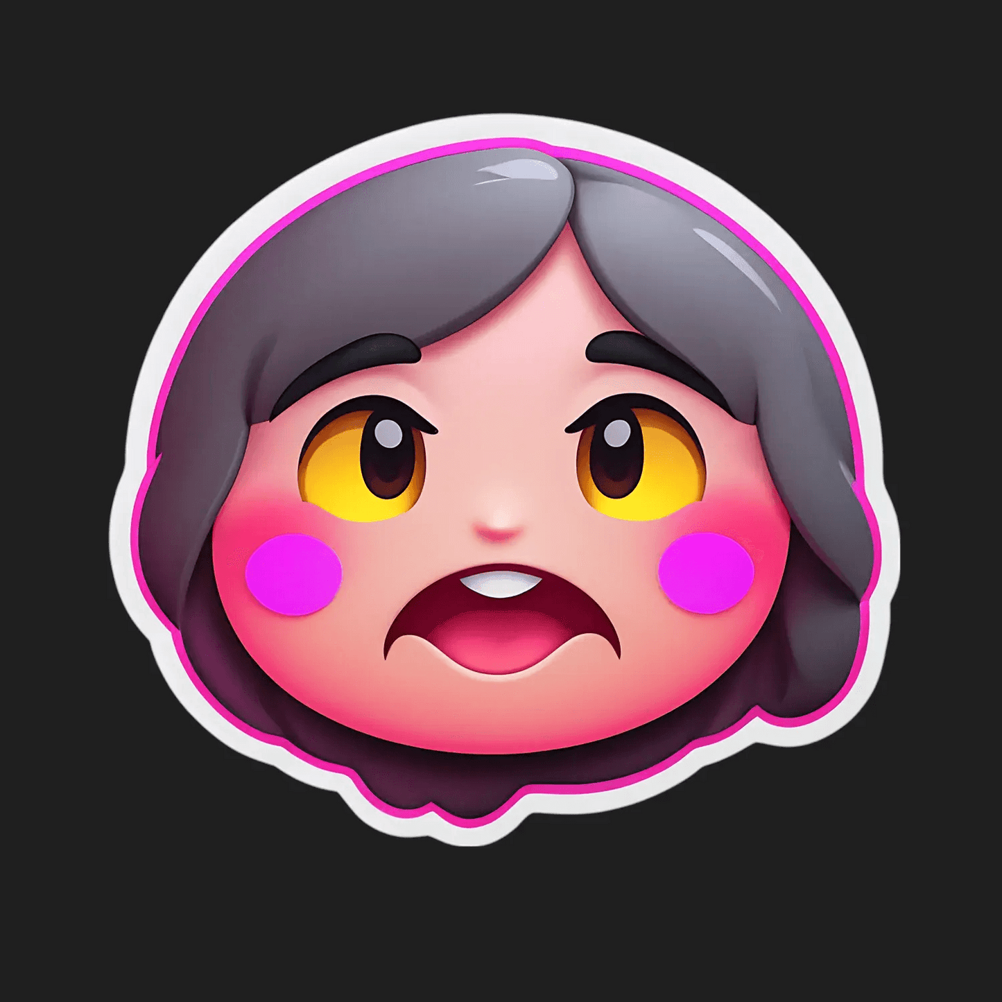 Cute Grandma Face - Sticker - Heat Press Transfer