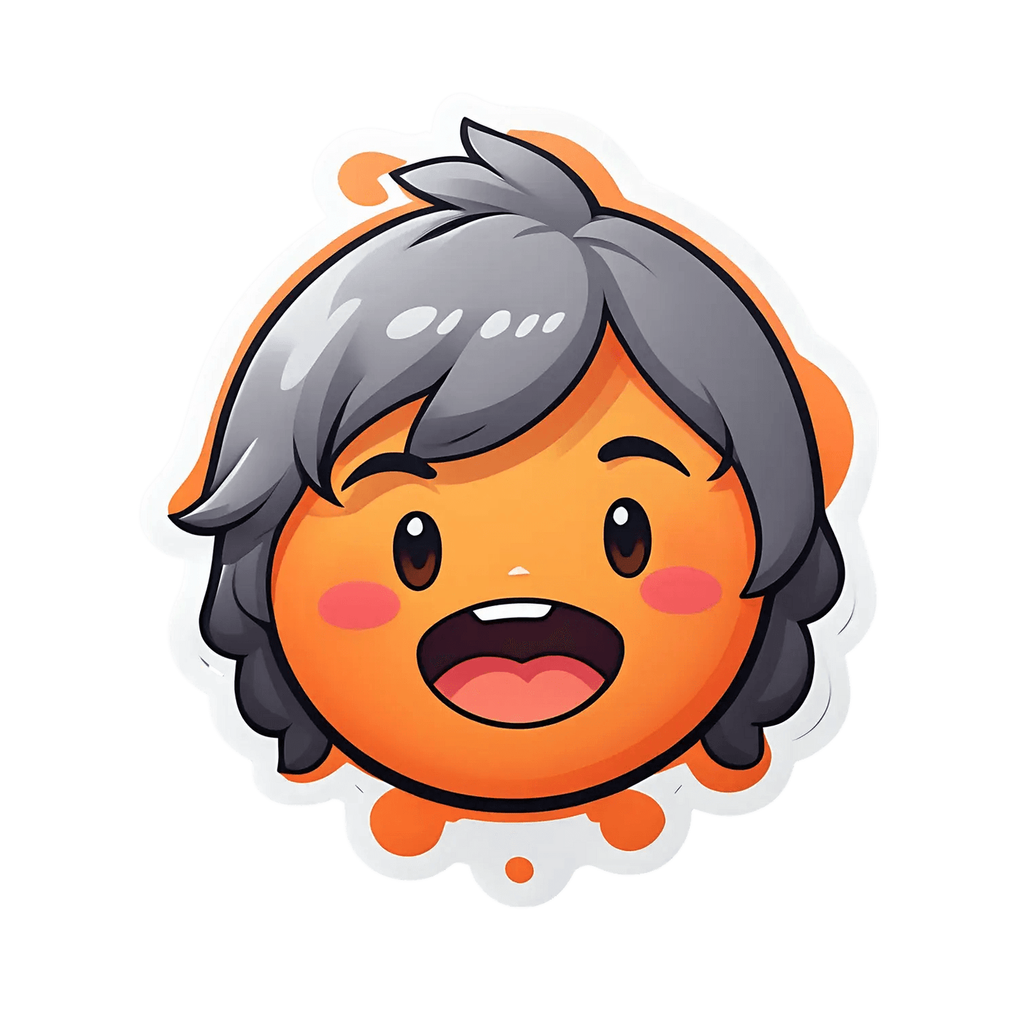 Cute Granny Face - Sticker - Heat Press Transfer