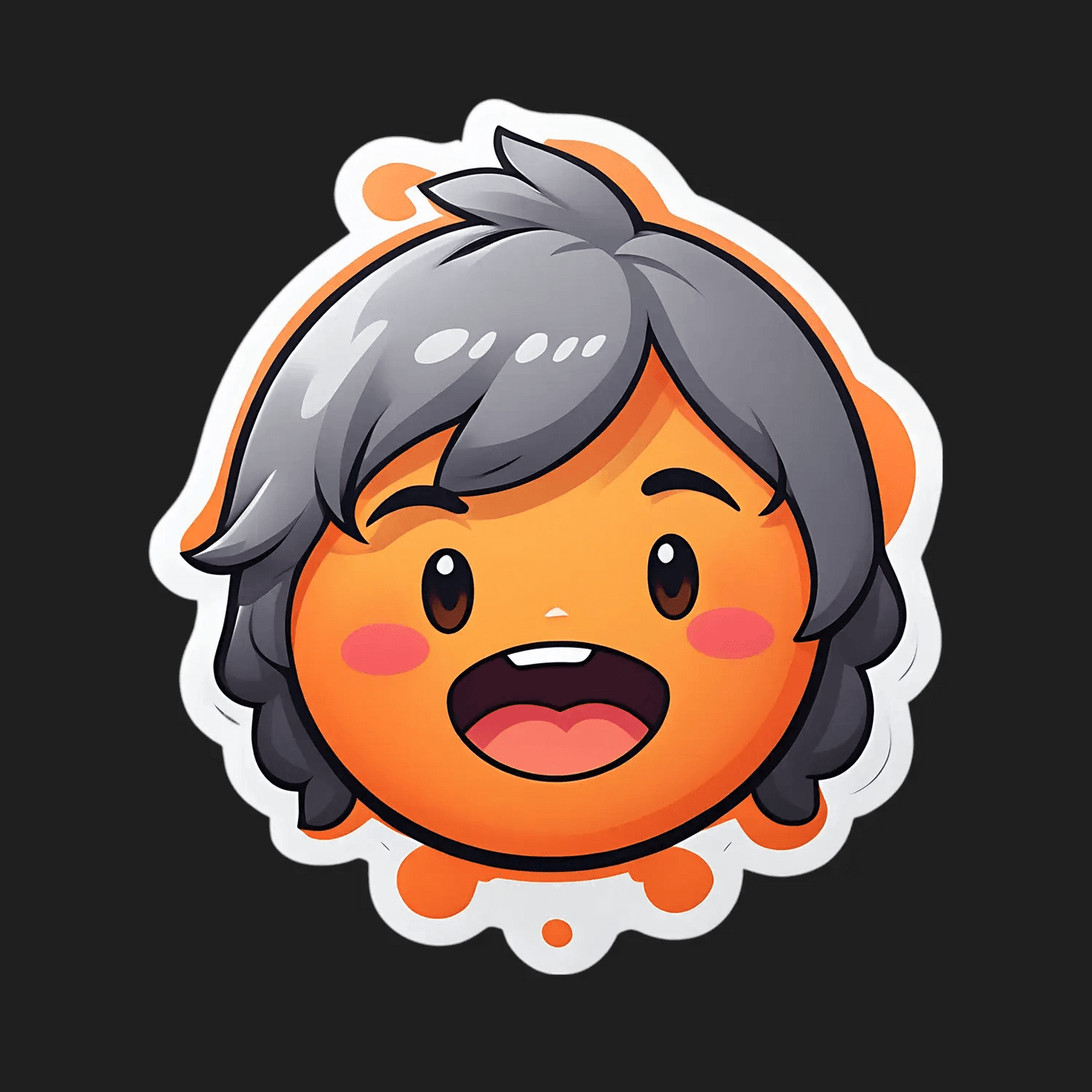 Cute Granny Face - Sticker - Heat Press Transfer