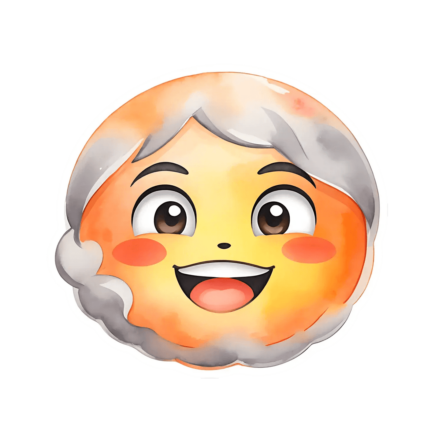 Cute Granny Face - UV DTF Sticker - Heat Press Transfer