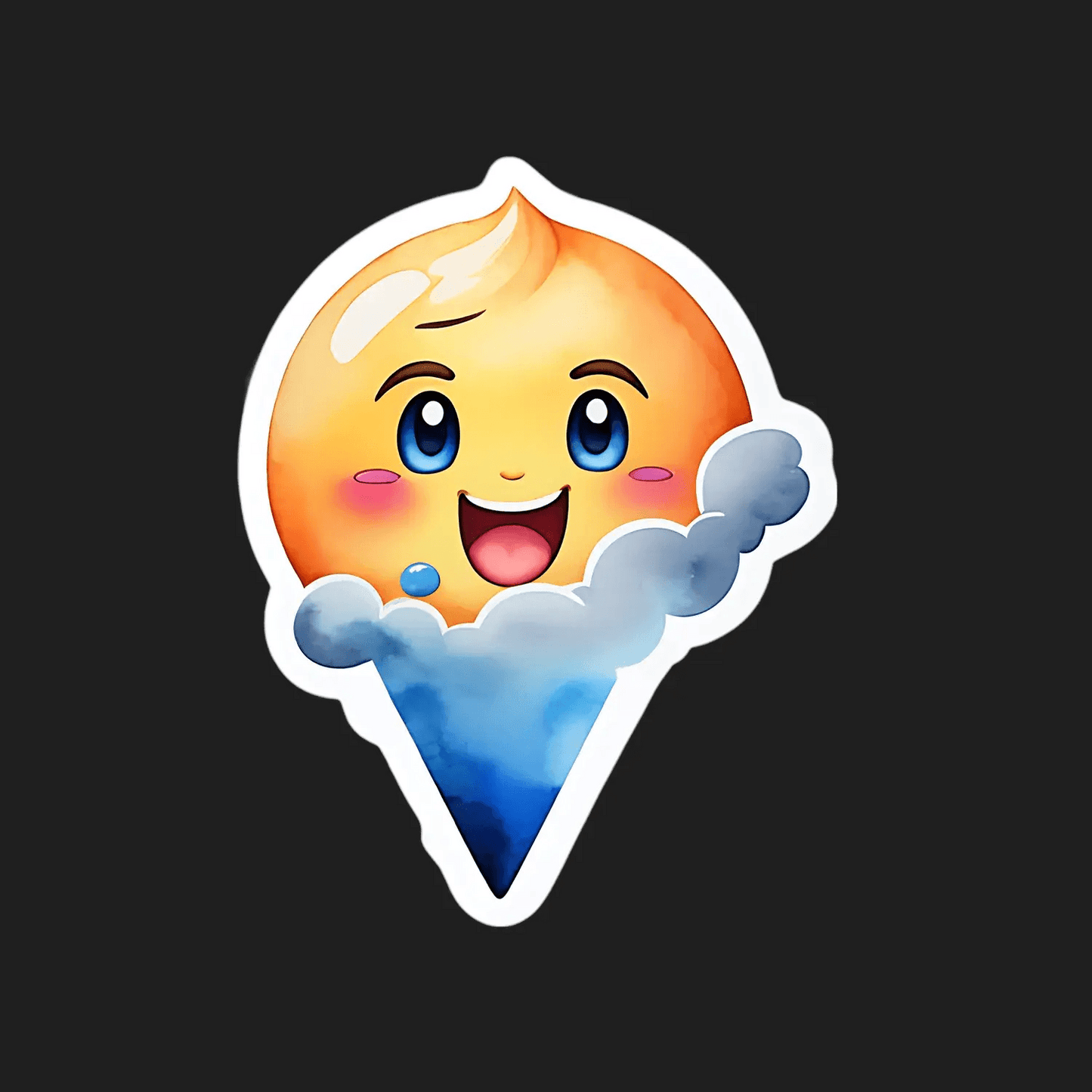 Cute Ice Cream - Sticker - Heat Press Transfer