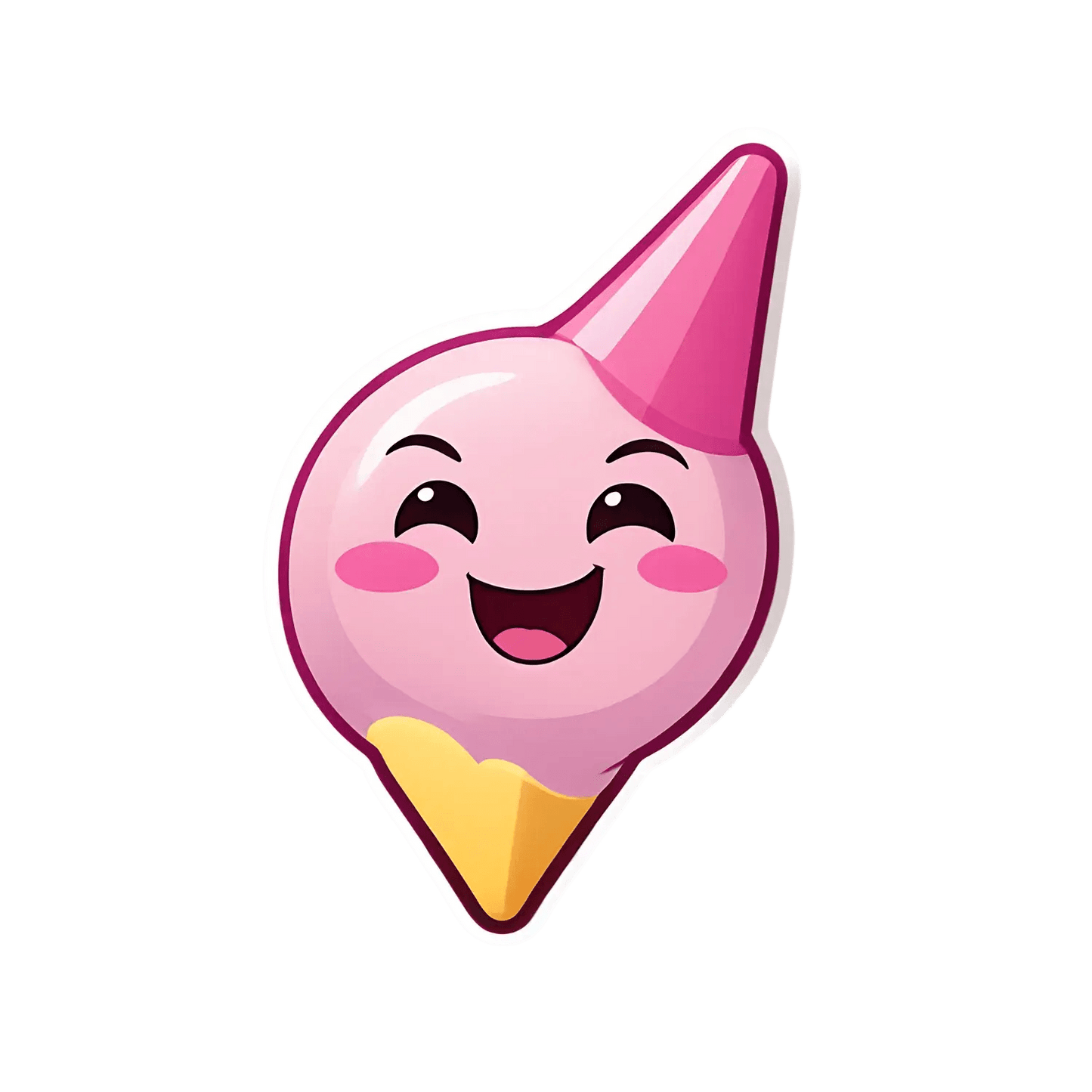 Cute Ice Cream - UV Sticker - Heat Press Transfer