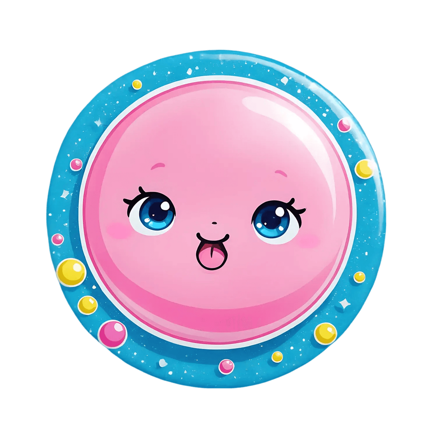 Cute Kawaii Face - Sticker - Heat Press Transfer