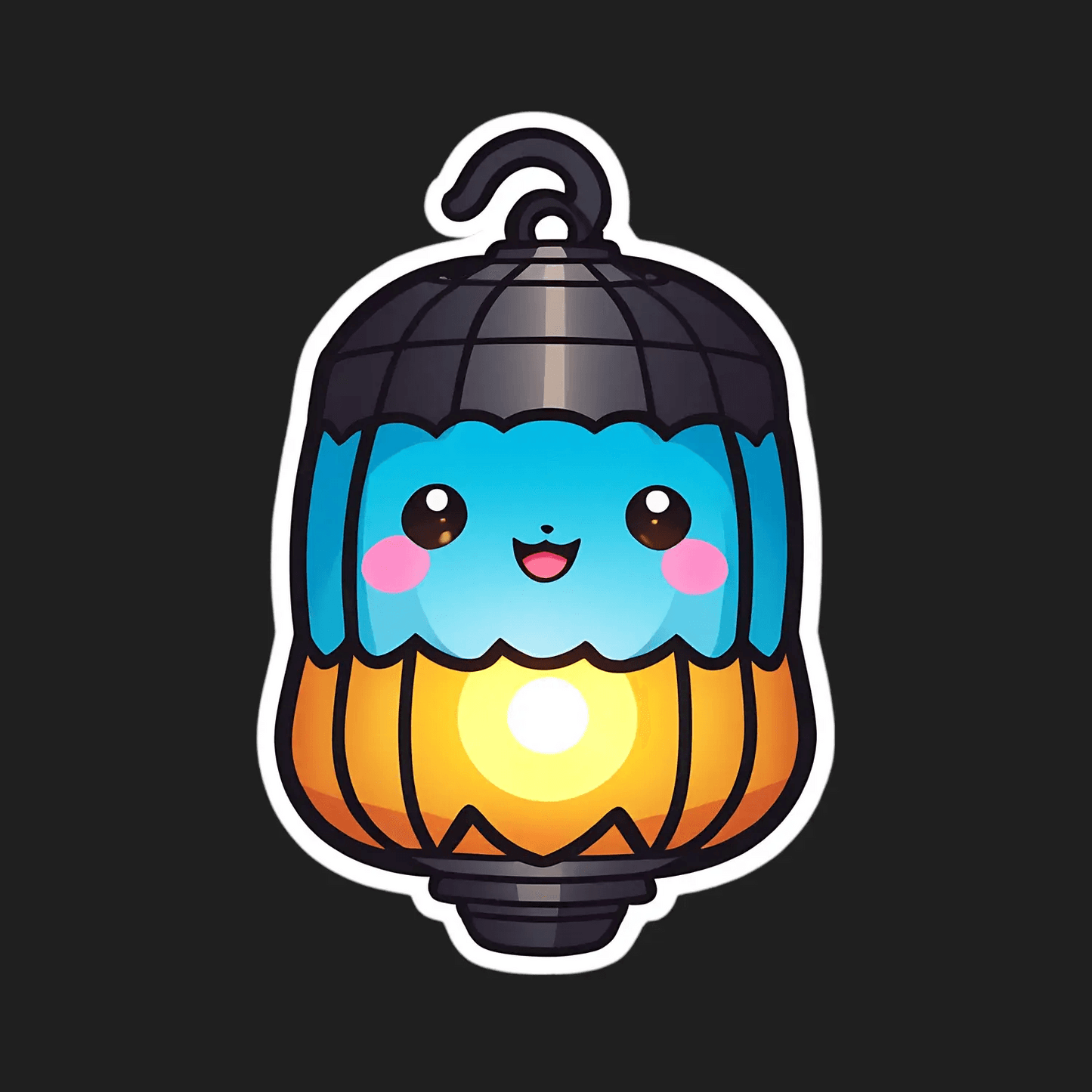 Cute Lantern - Adorable Sticker - Heat Press Transfer