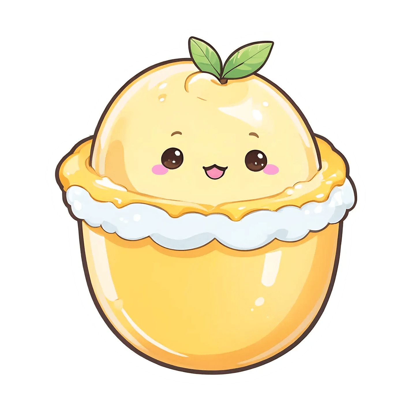 Cute Lemon Tart - Sticker - Heat Press Transfer