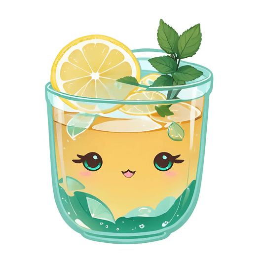 Cute Lemonade Glass - Sticker - Heat Press Transfer