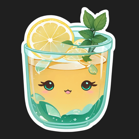 Cute Lemonade Glass - Sticker - Heat Press Transfer