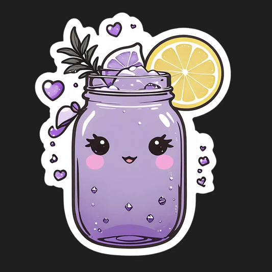 Cute Lemonade Jar - Sticker - Heat Press Transfer