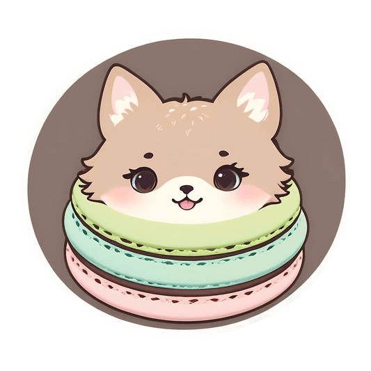 Cute Macaron Fox - Sticker - Heat Press Transfer