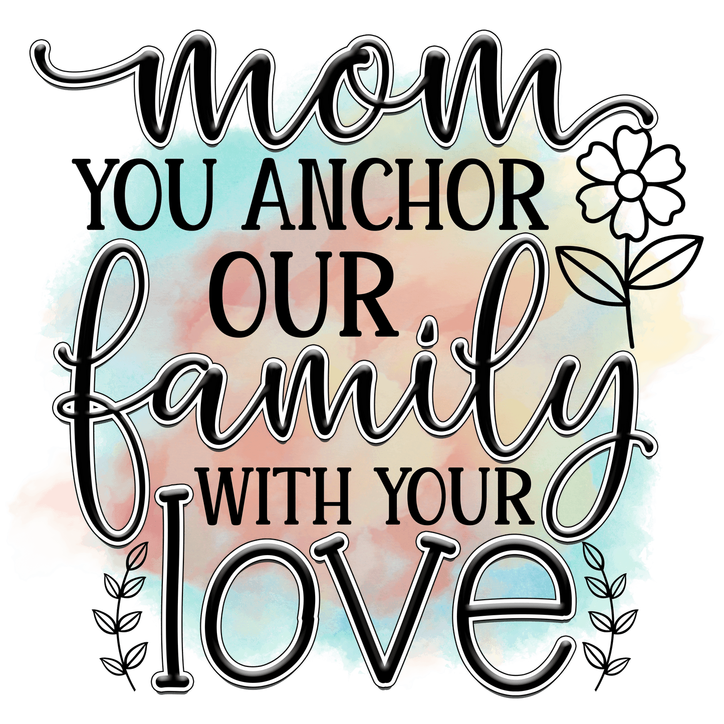 Cute Mama Design - DTF Ready To Press - Heat Press Transfer