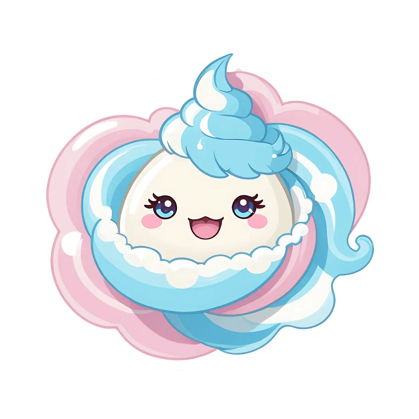 Cute Mermaid Swirls - Sticker - Heat Press Transfer