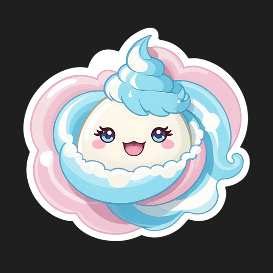 Cute Mermaid Swirls - Sticker - Heat Press Transfer