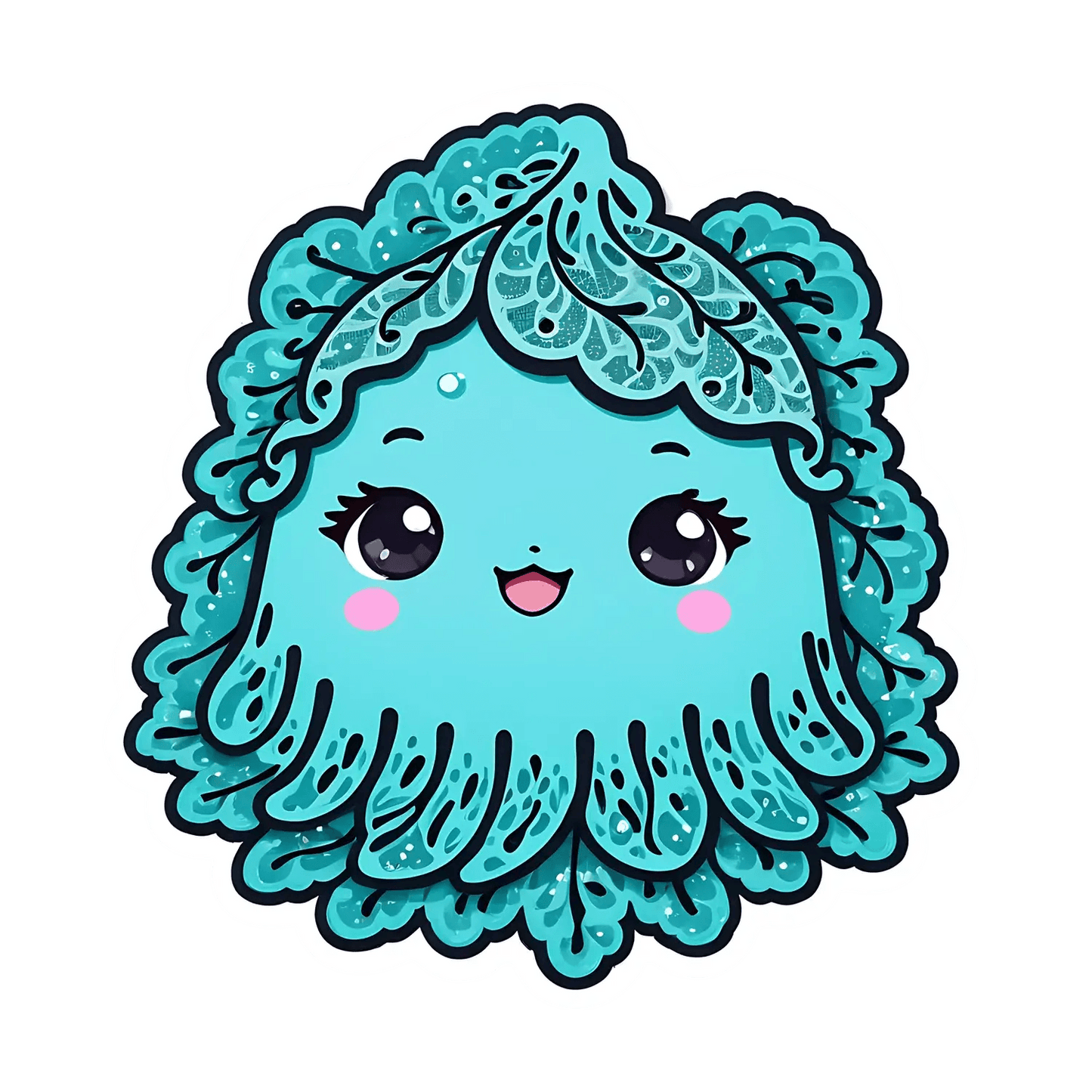 Cute Mermaid UV DTF Sticker - Heat Press Transfer