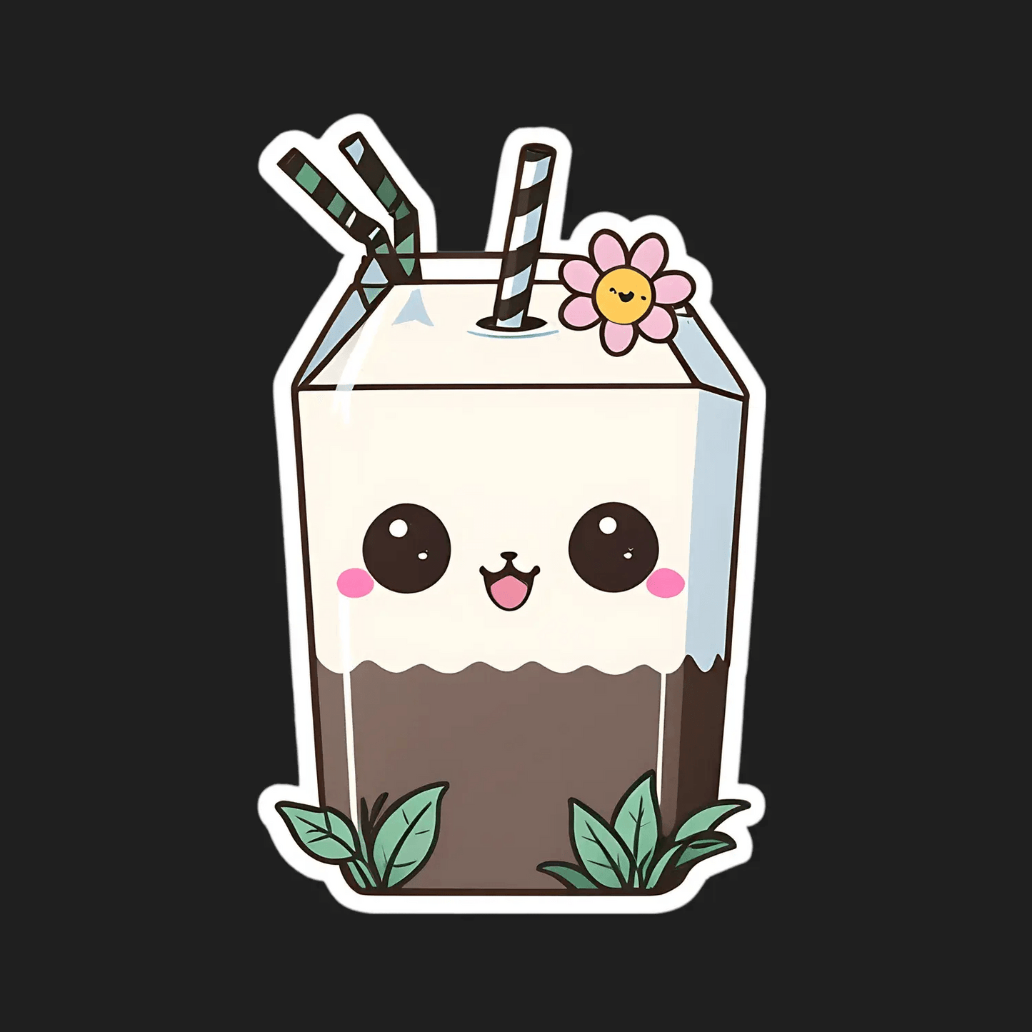 Cute Milk Carton - Sticker - Heat Press Transfer