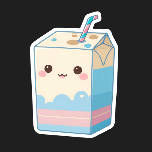 Cute Milk Carton - Sticker - Heat Press Transfer