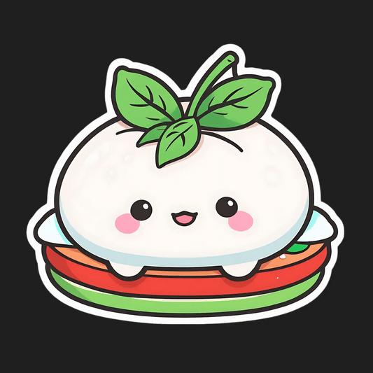 Cute Mochi - Food Sticker - Heat Press Transfer