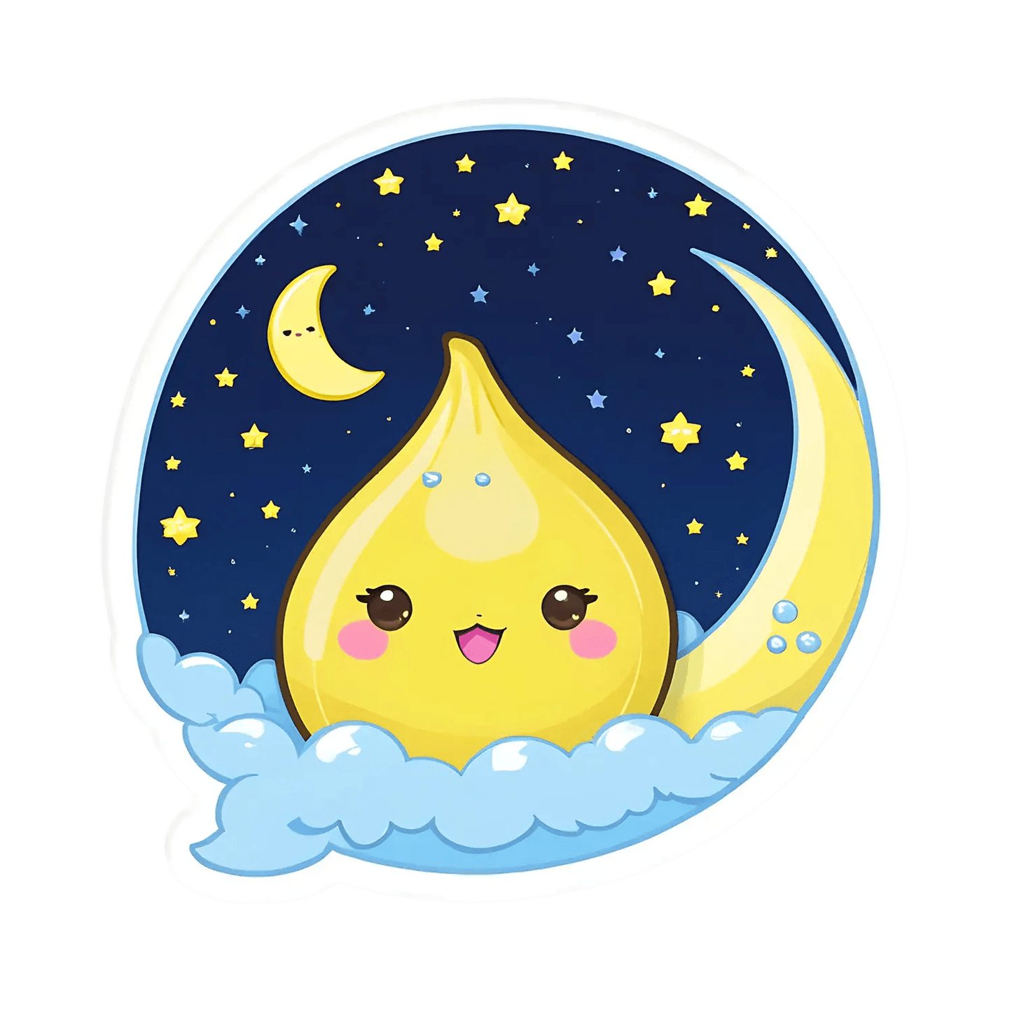 Cute Moonlight - Sticker - Heat Press Transfer