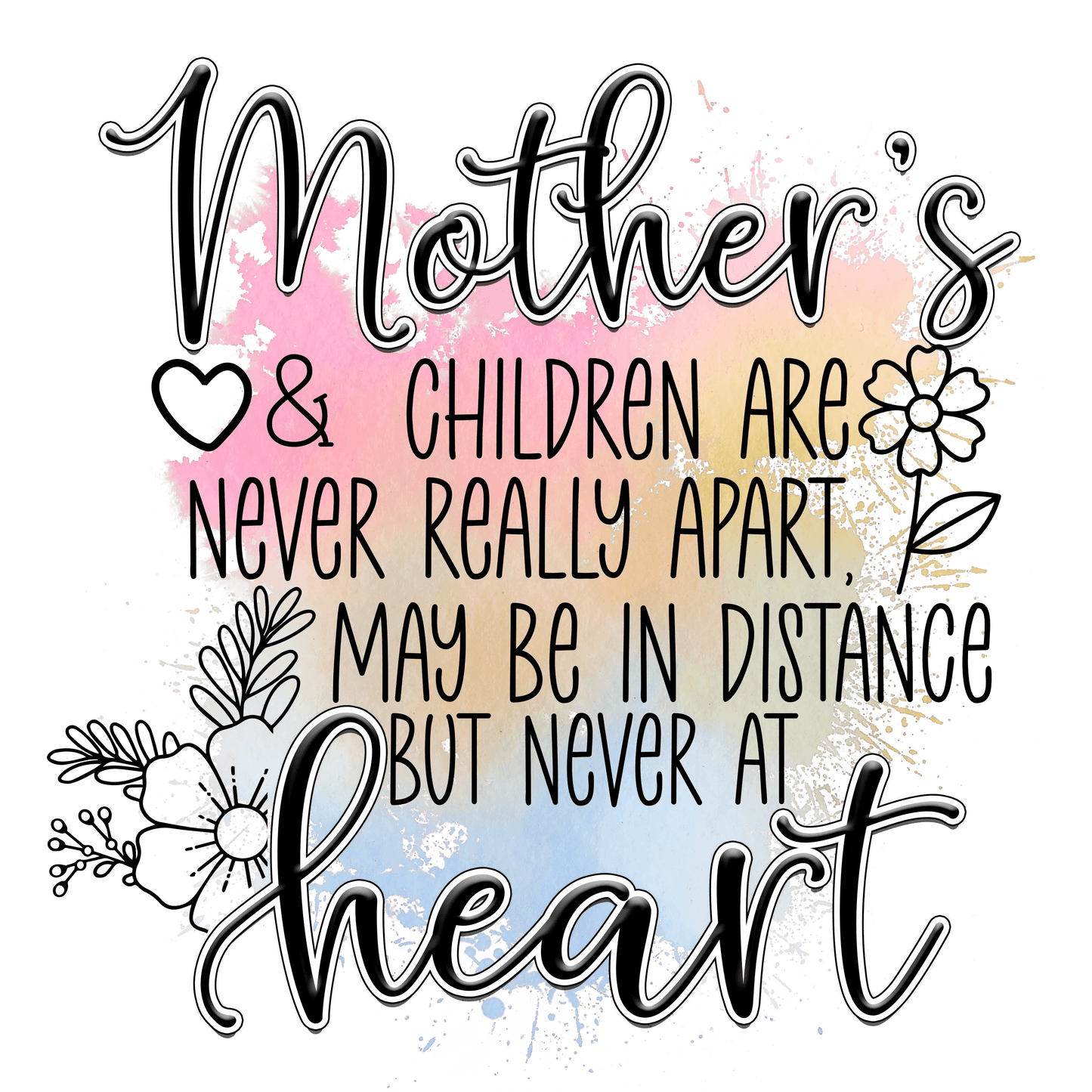 Cute Mother's Day Design - DTF Ready To Press - Heat Press Transfer