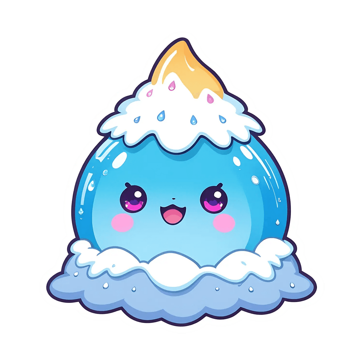Cute Mountain Sticker - Adorable UV DTF Sticker - Heat Press Transfer