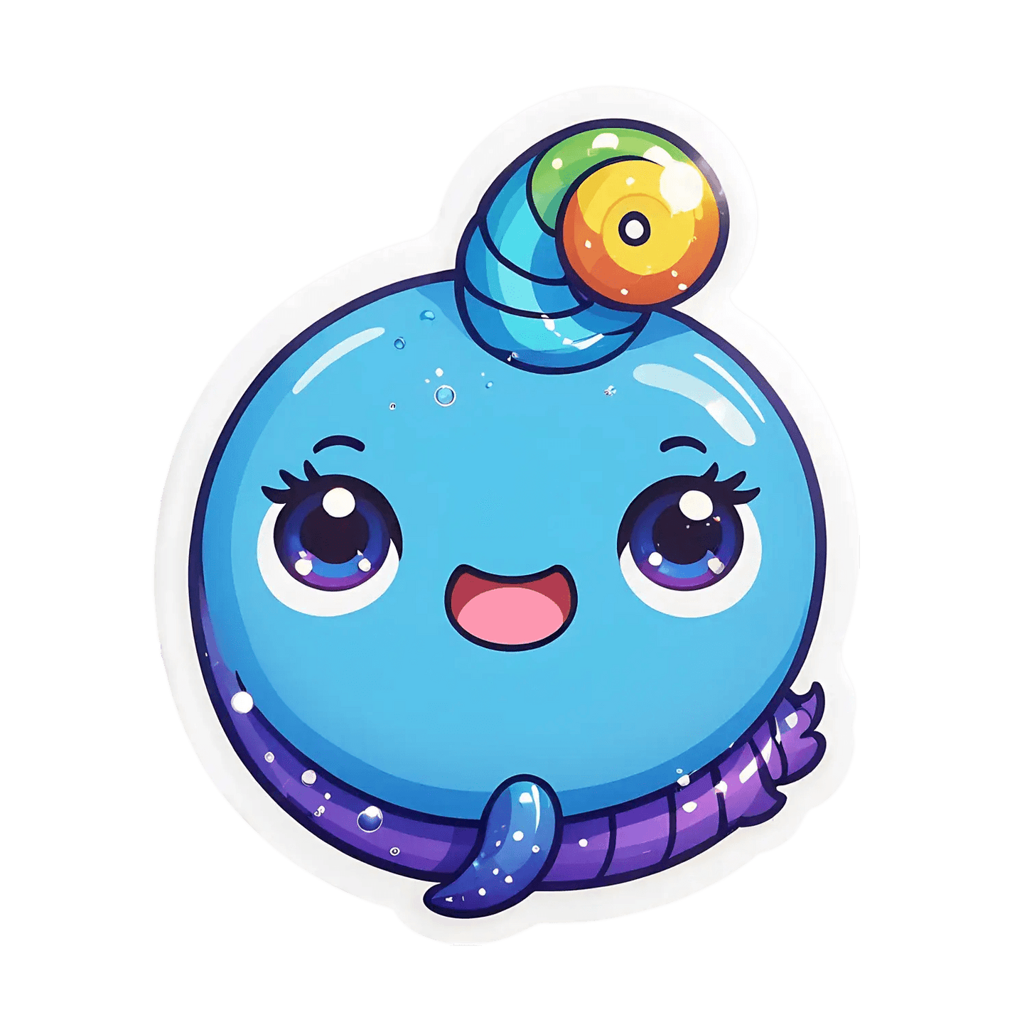 Cute Narwhal Sticker - UV DTF Sticker - Heat Press Transfer