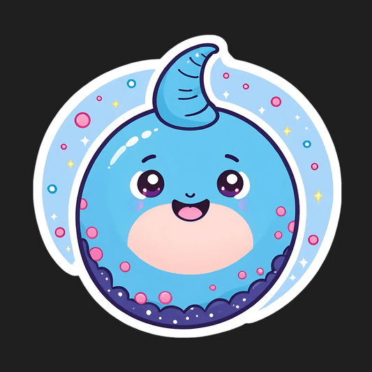 Cute Narwhal - UV DTF Sticker - Heat Press Transfer