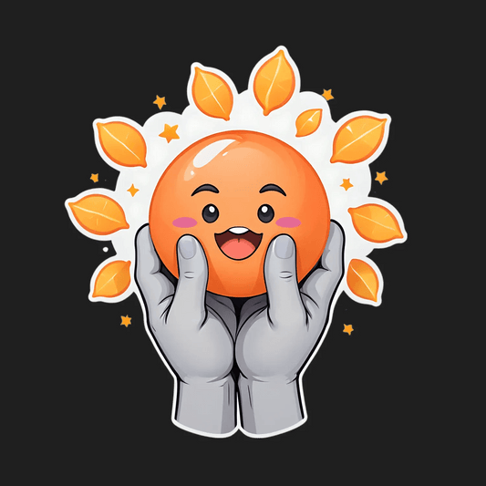 Cute Orange Fruit - Sticker - Heat Press Transfer