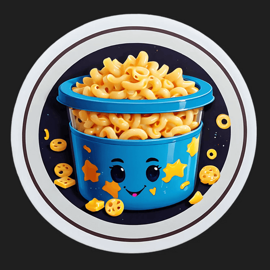 Cute Pasta Bowl - Kids Sticker - Heat Press Transfer