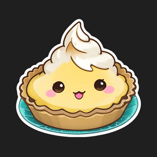 Cute Pie Sticker - Lovable Dessert Design - Heat Press Transfer