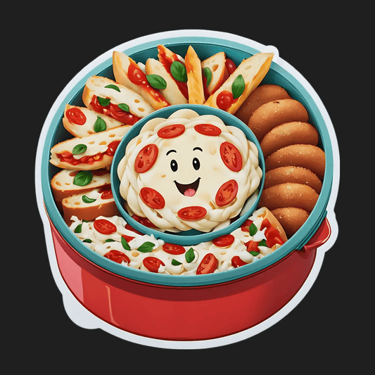 Cute Pizza Lunch - Sticker - Heat Press Transfer