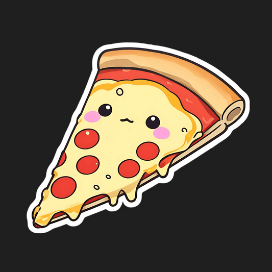 Cute Pizza Slice - Sticker - Heat Press Transfer