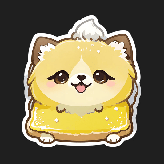 Cute Pomeranian Puppy - Sticker - Heat Press Transfer