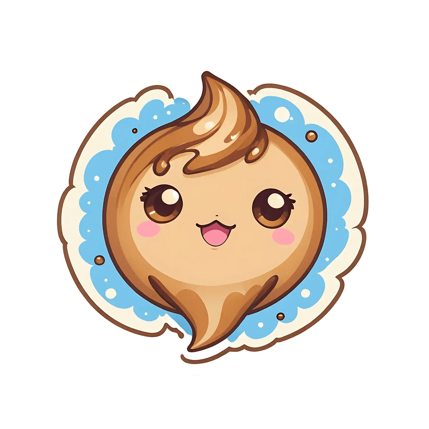 Cute Poop Emoji - Sticker - Heat Press Transfer