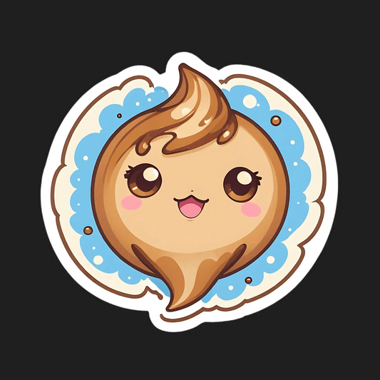 Cute Poop Emoji - Sticker - Heat Press Transfer